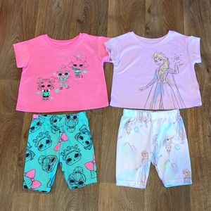 LOL Surprise & Disney Frozen size 4 pajamas